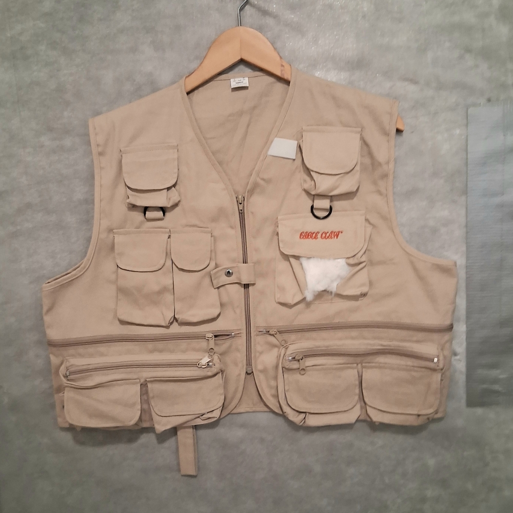 Eagle Claw Deluxe Utility Fly Fishing Vest : 10 Pockets : NWOT : Size Medium